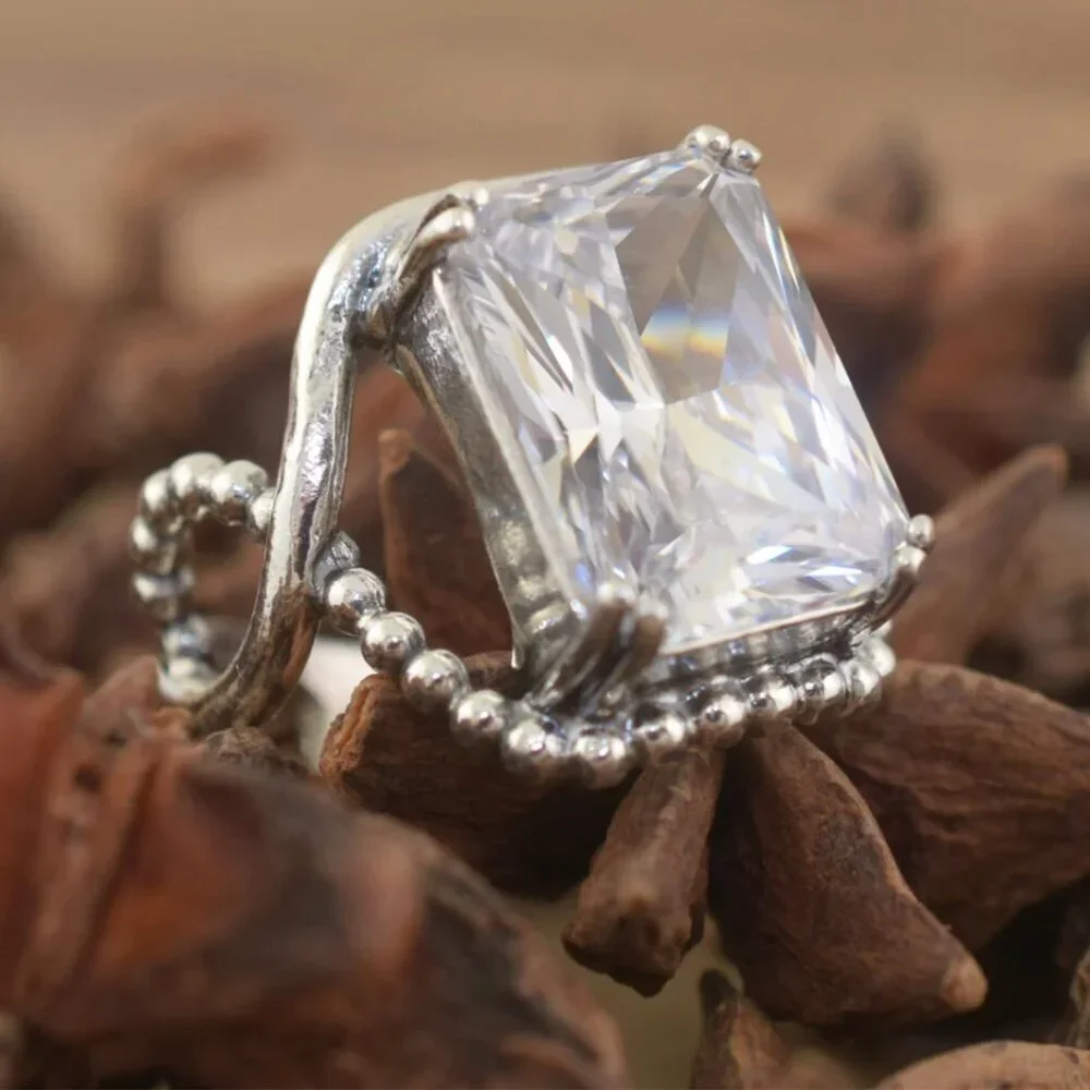6 Carat Clear Cut Ring (NEW)